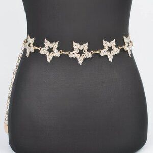 Glass Star Chain Belt